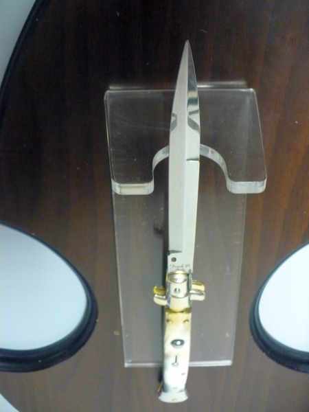 Picklock - Frank Beltrame - Italian stiletto -pugnale 28cm, lama baionetta- corno di bufalo brasiliano FB  P28/09 -1