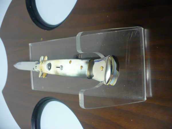Picklock - Frank Beltrame - Italian stiletto -pugnale 28cm, lama baionetta- corno di bufalo brasiliano FB  P28/09 -1