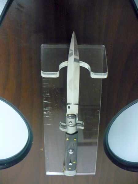 Frank Beltrame, italian stiletto  pugnale - 23 cm, corno di bufalo, lama dagger, modello FB 23/58D -2