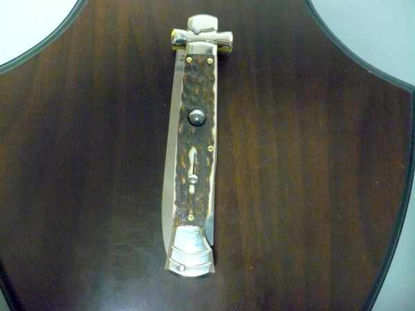 Italian stiletto - AGA Campolin - maltese / crociato - 23cm - corno di cervo / deer horn - 2