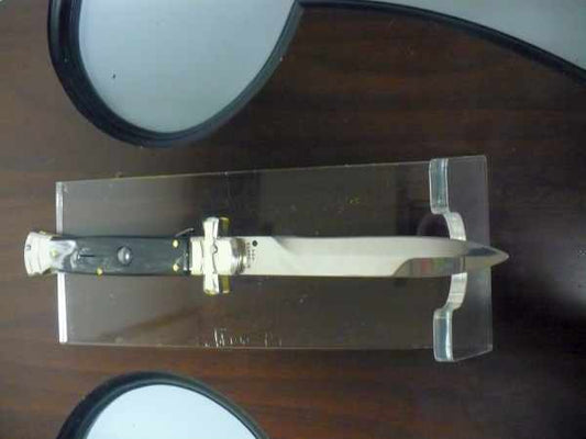 Italian stiletto - AGA Campolin - maltese / crociato - 23cm - corno di bufalo brasiliano / brazilian buffalo horn - 2