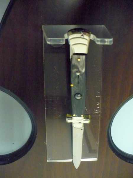 Italian stiletto - AGA Campolin - maltese / crociato - 23cm - corno di bufalo brasiliano / brazilian buffalo horn - 2