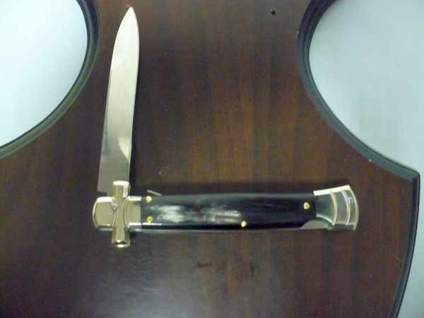 Italian stiletto - AGA Campolin - maltese / crociato - 23cm - corno di bufalo brasiliano / brazilian buffalo horn - 2