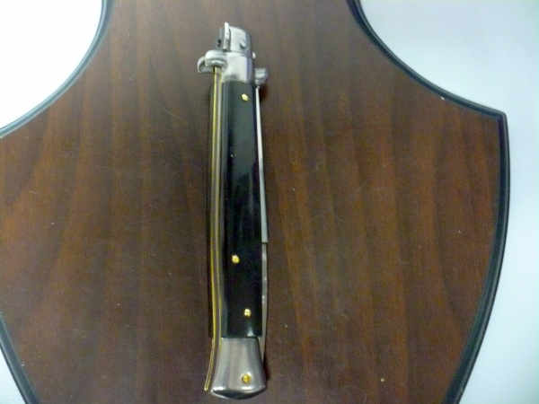 Frank Beltrame , italian stiletto , pugnale - 28 cm , corno di bufalo scuro,baionetta , modello FB 28/58B - 2