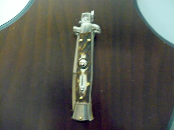 Frank Beltrame -  italian stiletto 20cm, corno di cervo -lama baionetta - 20FB/63B - 2