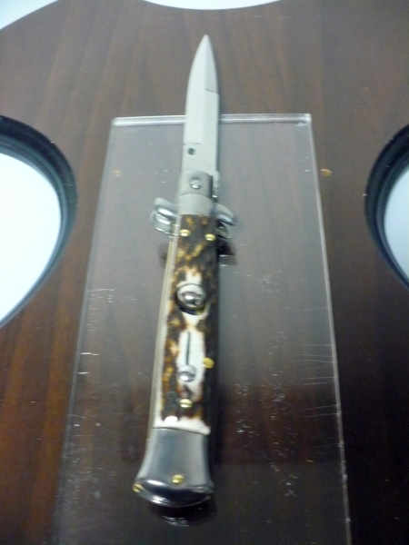 Frank Beltrame -  italian stiletto 20cm, corno di cervo -lama baionetta - 20FB/63B - 2