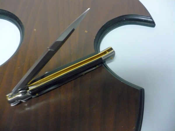 Frank Beltrame italian stiletto -28 cm imitazione di corno di bufalo - baionetta -modello FB 28/81B - 2
