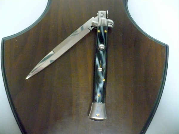 Frank Beltrame italian stiletto -28 cm imitazione di corno di bufalo - baionetta -modello FB 28/81B - 2