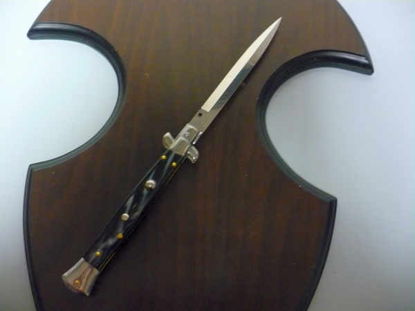 Frank Beltrame italian stiletto -28 cm imitazione di corno di bufalo - baionetta -modello FB 28/81B - 2