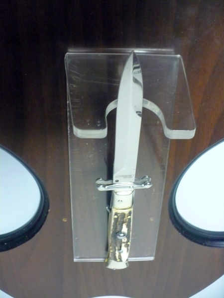 Swinguard- Famiglia Spadon- italian stiletto 23 cm - corno di cervo / deer horn - lama baionetta -2