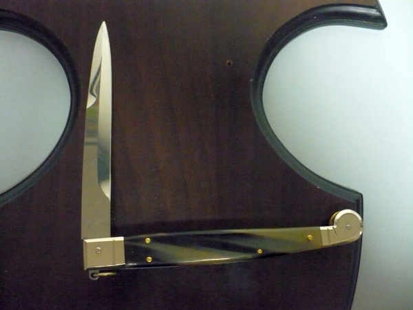 Siciliano A.G.A. Campolin sicilian fighting - italian stiletto 30 cm - brazilian buffalo horn - 2