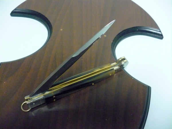 Siciliano A.G.A. Campolin sicilian fighting - italian stiletto 30 cm - brazilian buffalo horn - 2