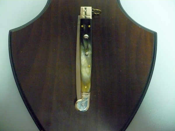 Siciliano A.G.A. Campolin sicilian fighting - italian stiletto 30 cm - brazilian buffalo horn - 2