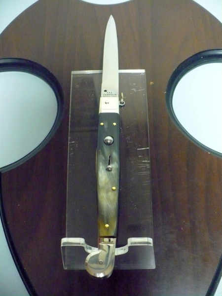 Siciliano A.G.A. Campolin sicilian fighting - italian stiletto 30 cm - brazilian buffalo horn - 2