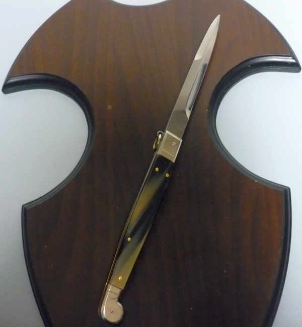 Siciliano A.G.A. Campolin sicilian fighting - italian stiletto 30 cm - brazilian buffalo horn - 2