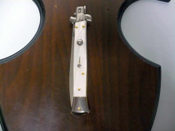 Frank Beltrame italian stiletto - 28 cm imitazione di madreperla - classica -modello FB 28/36C