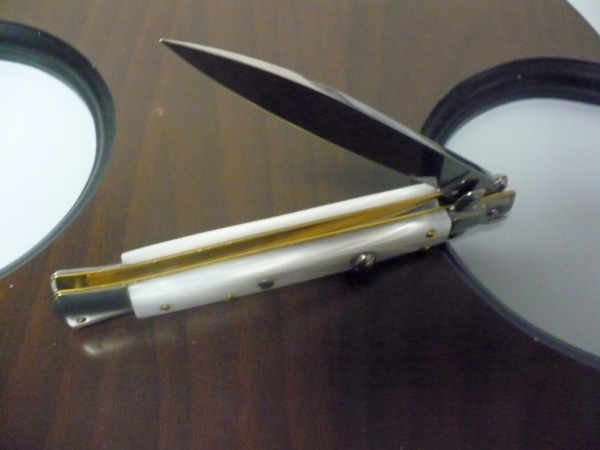 Frank Beltrame italian stiletto - 28 cm imitazione di madreperla - classica -modello FB 28/36C