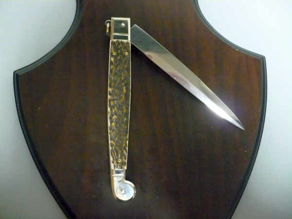 Siciliano A.G.A. Campolin- sicilian fighting - italian stiletto 30 cm - deer horn - 2