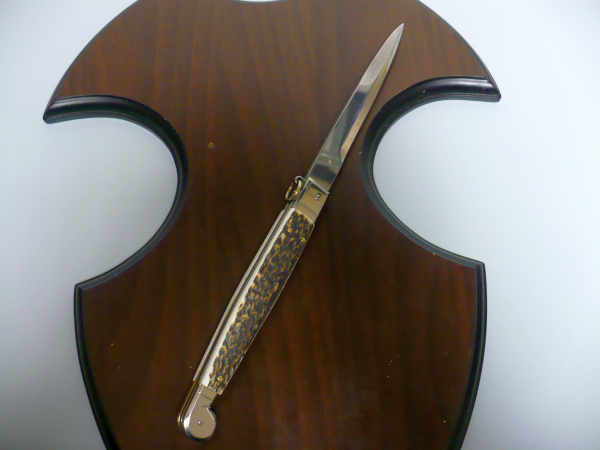 Siciliano A.G.A. Campolin- sicilian fighting - italian stiletto 30 cm - deer horn - 2