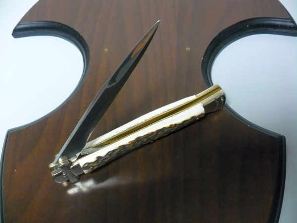 Italian stiletto - AGA Campolin - maltese / crociato - 28cm - corno di cervo / deer horn - 5