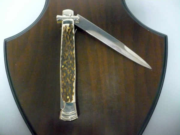 Italian stiletto - AGA Campolin - maltese / crociato - 28cm - corno di cervo / deer horn - 5