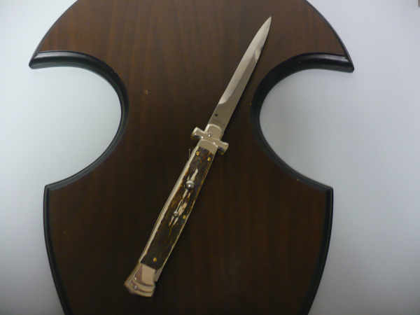 Italian stiletto - AGA Campolin - maltese / crociato - 28cm - corno di cervo / deer horn - 5