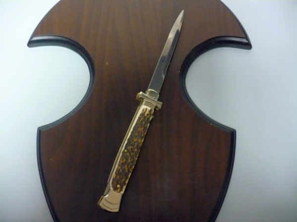 Italian stiletto - AGA Campolin - maltese / crociato - 28cm - corno di cervo / deer horn - 5