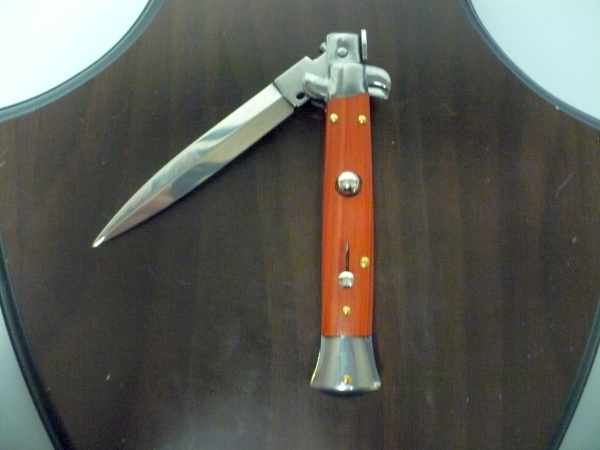 Frank Beltrame italian stiletto - 23 cm legno rosso - lama dagger- modello FB 23/83D - 2