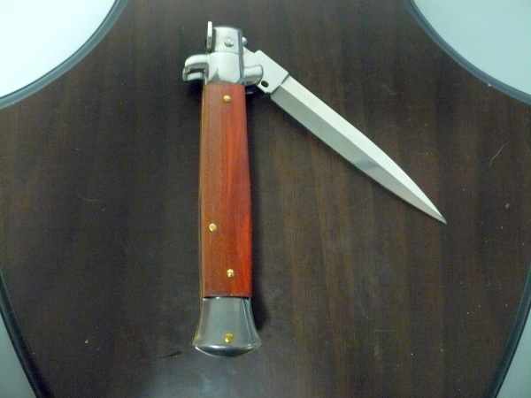 Frank Beltrame italian stiletto - 23 cm legno rosso - lama dagger- modello FB 23/83D - 2