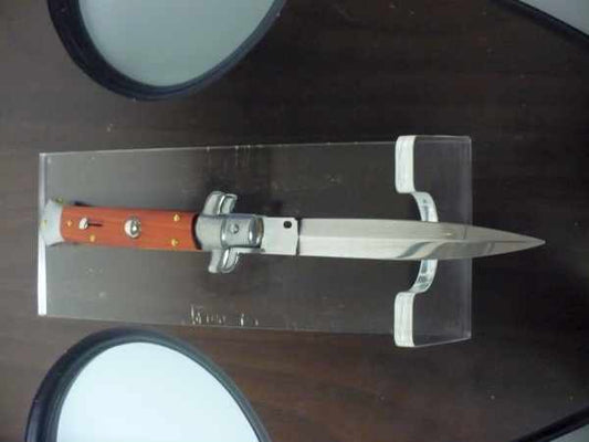 Frank Beltrame italian stiletto - 23 cm legno rosso - lama dagger- modello FB 23/83D - 2