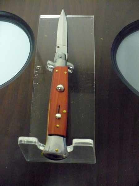 Frank Beltrame italian stiletto - 23 cm legno rosso - lama dagger- modello FB 23/83D - 2