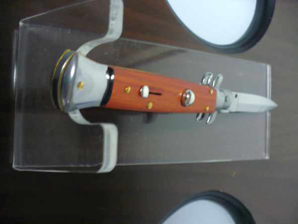 Frank Beltrame italian stiletto - 23 cm legno rosso - lama dagger- modello FB 23/83D - 2