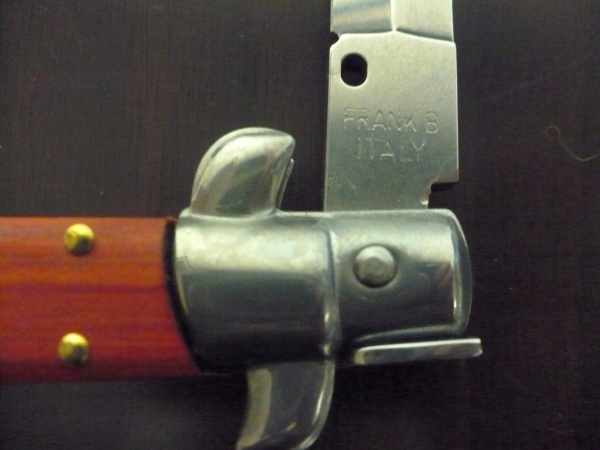 Frank Beltrame italian stiletto - 23 cm legno rosso - lama dagger- modello FB 23/83D - 2