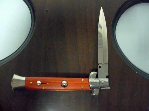 Frank Beltrame italian stiletto - 23 cm legno rosso - lama dagger- modello FB 23/83D - 2