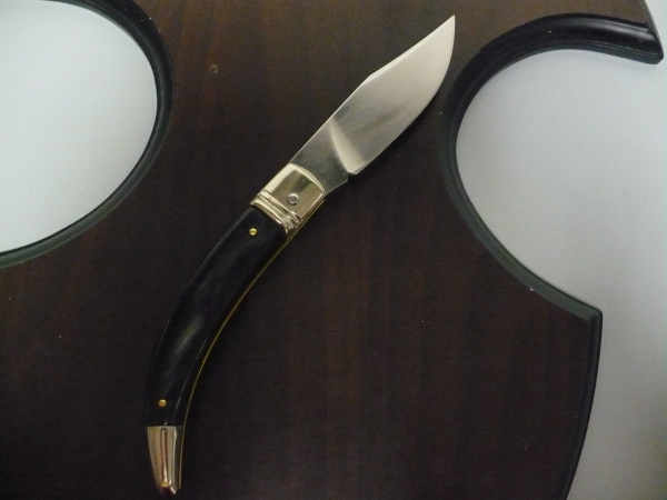 Campolin, coltello a scatto , diana leverlock -21,50 cm- corno di  bufalo brasiliano, switchblade - brazilian buffalo -2