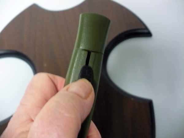 Italian stiletto frontale  coltellerie AKC Campolin - 20,50 cm - modello nato military, dagger teflonata nero