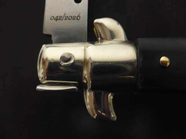 Picklock - Frank Beltrame - Italian stiletto -pugnale 28cm, lama baionetta- corno di bufalo brasiliano FB  P28/09 -2