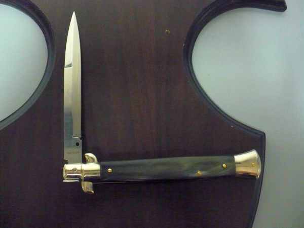Picklock - Frank Beltrame - Italian stiletto -pugnale 28cm, lama baionetta- corno di bufalo brasiliano FB  P28/09 -2