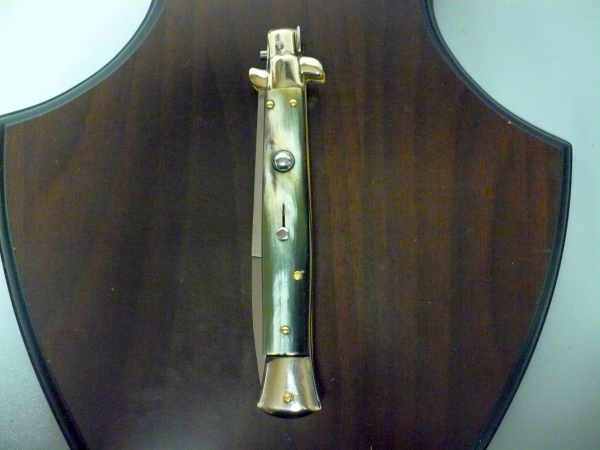 Picklock - Frank Beltrame - Italian stiletto -pugnale 28cm, lama baionetta- corno di bufalo brasiliano FB  P28/09 -2