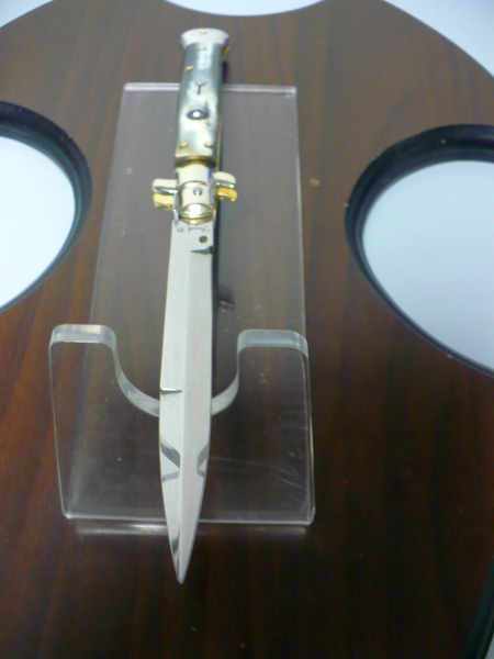 Picklock - Frank Beltrame - Italian stiletto -pugnale 28cm, lama baionetta- corno di bufalo brasiliano FB  P28/09 -2