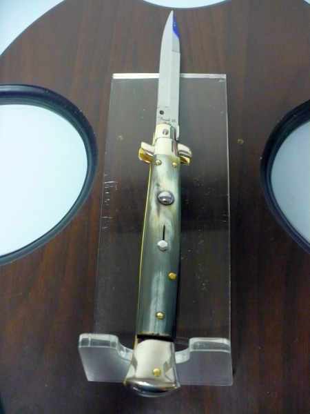 Picklock - Frank Beltrame - Italian stiletto -pugnale 28cm, lama baionetta- corno di bufalo brasiliano FB  P28/09 -2