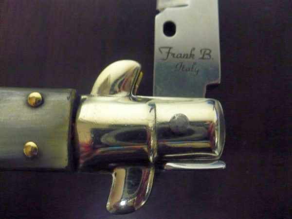 Picklock - Frank Beltrame - Italian stiletto -pugnale 28cm, lama baionetta- corno di bufalo brasiliano FB  P28/09 -2