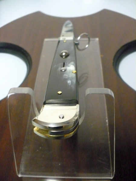 Famiglia Spadon - stiletto  falcon /28 - bufalo brasiliano - lama a swedge vecchio stile - 2