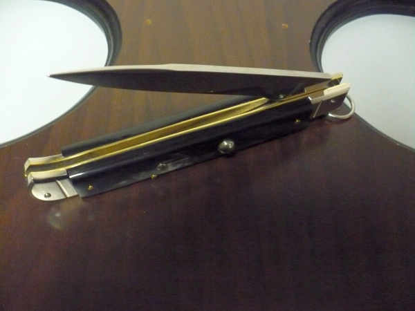 Famiglia Spadon - stiletto  falcon /28 - bufalo brasiliano - lama a swedge vecchio stile - 2