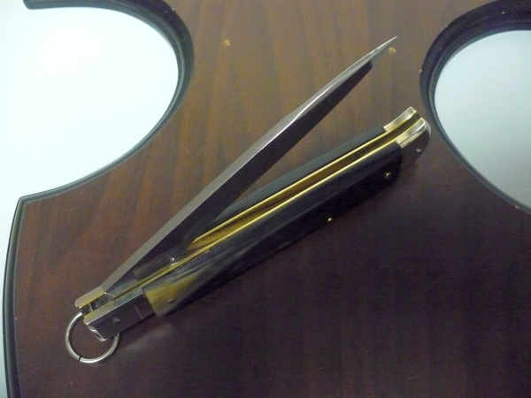 Famiglia Spadon - stiletto  falcon /28 - bufalo brasiliano - lama a swedge vecchio stile - 2