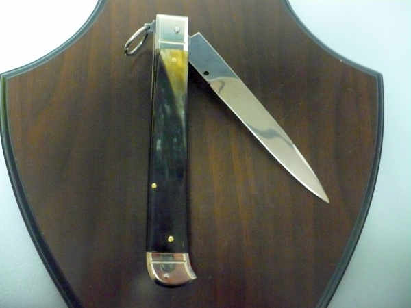 Famiglia Spadon - stiletto  falcon /28 - bufalo brasiliano - lama a swedge vecchio stile - 2