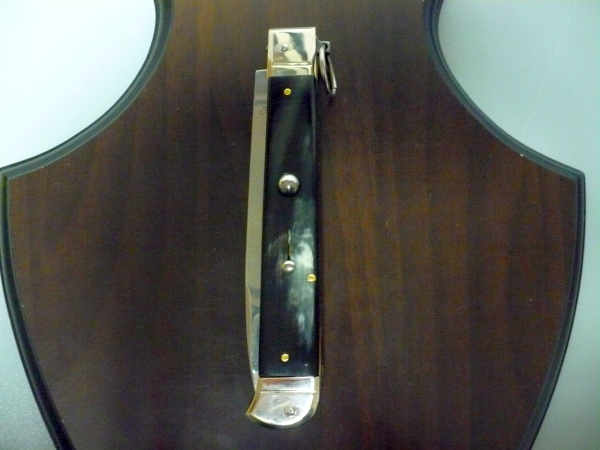 Famiglia Spadon - stiletto  falcon /28 - bufalo brasiliano - lama a swedge vecchio stile - 2