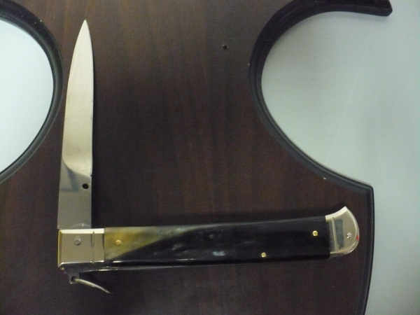 Famiglia Spadon - stiletto  falcon /28 - bufalo brasiliano - lama a swedge vecchio stile - 2