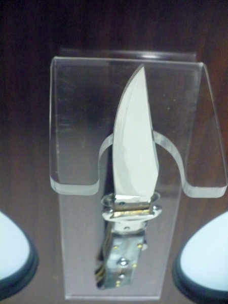 Famiglia Spadon - stiletto  calibro /20 - bufalo brasiliano - taglio classico clip point - 2
