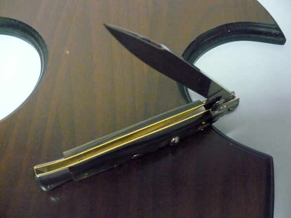 Italian stiletto - pugnale Frank Beltrame - 28 cm -corno di bufalo brasiliano , lama swedge-  FB 28/09B -4